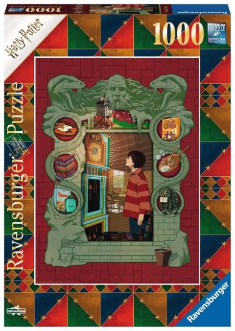 Puzzle 1000 elementów Harry Potter w rodzinie Weasleyów Ravensburger Polska