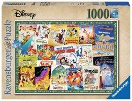 Puzzle 1000 elementów Stare plakaty z filmów Disney Ravensburger Polska