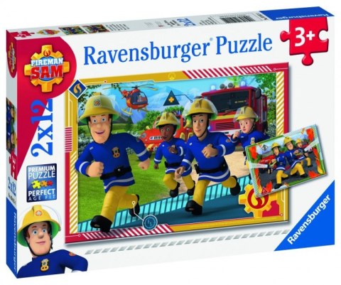 Puzzle 2x12 elementów Strażak Sam i jego drużyna Ravensburger Polska