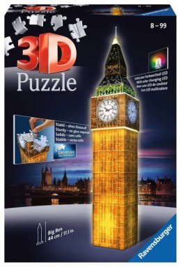 Puzzle 216 elementów 3D Big Ben Nocą Ravensburger Polska