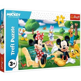 Puzzle 24 elementy Maxi Myszka Miki w gronie przyjaciół Trefl