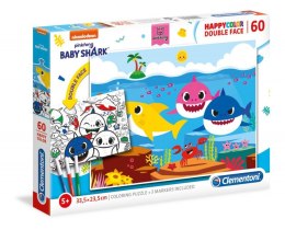 Puzzle 60 elementów Baby Shark Clementoni