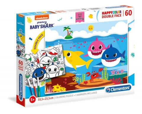 Puzzle 60 elementów Baby Shark Clementoni