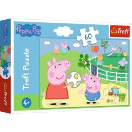 Puzzle 60 elementów Zabawy w gronie przyjaciół Peppa Pig Trefl