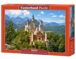 Puzzle 500 elementów Widok na zamek Neuschwanstein Niemcy Castor