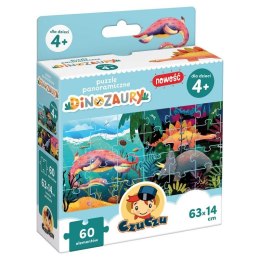 Puzzle panoramiczne - Dinozaury CzuCzu