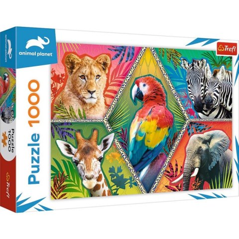 Puzzle 1000 elementów Egzotyczne zwierzęta Animal Planet Trefl