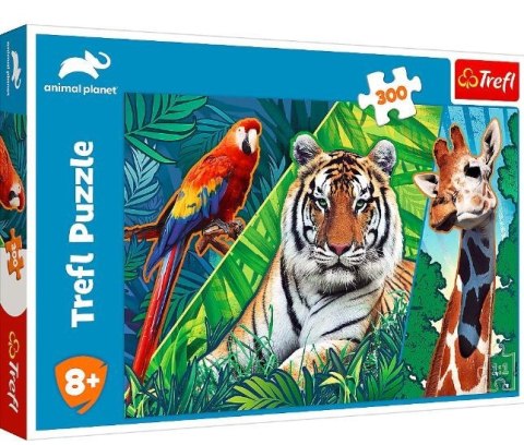Puzzle 300 elementów Niesamowite zwierzęta Animal Planet Trefl