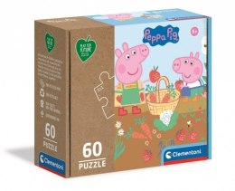 Puzzle 60 elementów Play For Future Świnka Peppa Clementoni