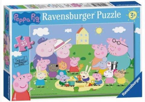 Puzzle 35 elementów Świnka Peppa Piknik Ravensburger Polska