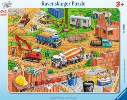 Puzzle 12 elementów Co tu pasuje, Plac budowy Ravensburger Polska