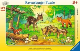 Puzzle 15 elementów Leśne zwierzęta Ravensburger Polska