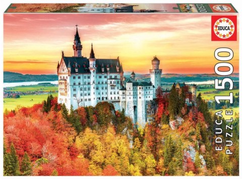 Puzzle 1500 elementów Jesień w Neuschwanstein Niemcy Educa