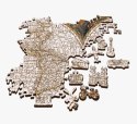 Puzzle drewniane 1000 elementów Antyczna mapa świata Trefl