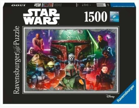 Puzzle 2D 1500 elementów Boba Fett. Łowca nagród Ravensburger Polska