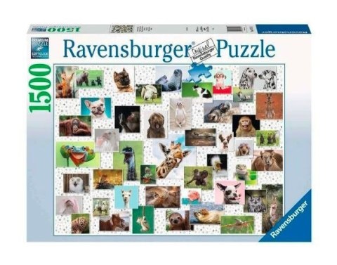 Puzzle 2D 1500 elementów Zabawne zwierzaki Ravensburger Polska