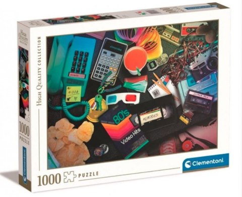 Puzzle 1000 elementów High Quality, 80S Nostalgia Clementoni