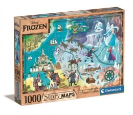 Puzzle 1000 elementów Story Maps Kraina Lodu Clementoni