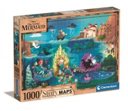 Puzzle 1000 elementów Story Maps Mała Syrenka Clementoni