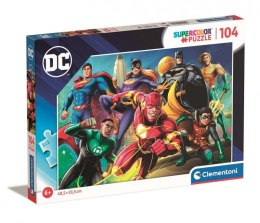 Puzzle 104 elementy Super Kolor DC Comics Clementoni