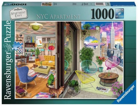 Puzzle 2D 1000 elementów Apartment w Nowym Jorku Ravensburger Polska