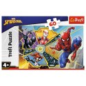 Puzzle 60 elementów W sieci SpiderMan Trefl