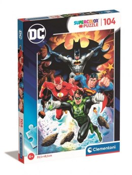 Puzzzle 104 elementy Super Kolor DC Comics Clementoni