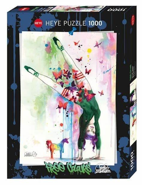 Puzzle 1000 elementów Wolne kolory, Mały jednorożec Heye