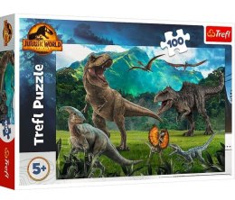 Puzzle 100 elementów Dinozaury Park Jurajski Trefl