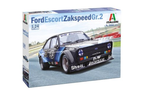 Model plastikowy Samochód sportowy I3664 1:24 FORD ESCORT ZAKSPEED Gr. 2 Italeri