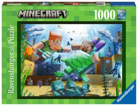 Puzzle 1000 elementów Minecraft Mozaika Ravensburger Polska