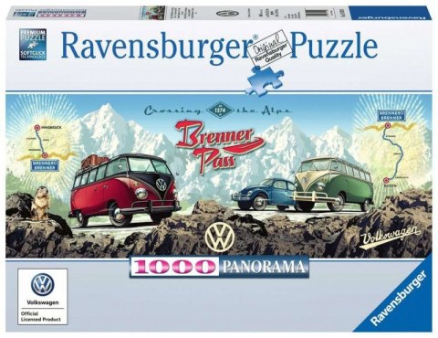 Puzzle 1000 elementów Volkswagen Vintage Panorama Ravensburger Polska