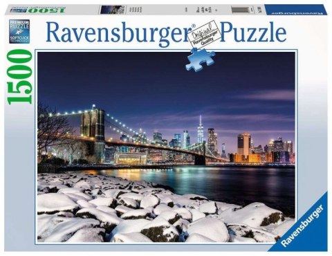 Puzzle 1500 elementów Zima w Nowym Jorku Ravensburger Polska