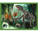 Puzzle 4w1 Groźne dinozaury Jurassic World Trefl