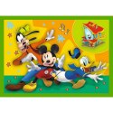 Puzzle 4w1 Mickey Wśród Przyjaciół Trefl