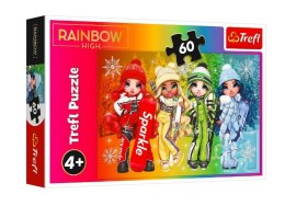 Puzzle 60 elementów Radosne lalki Rainbow high Trefl