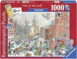 Puzzle 1000 elementów Amsterdam zimą Ravensburger Polska