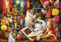 Puzzle 1000 elementów Koty magiczne kotki Castor