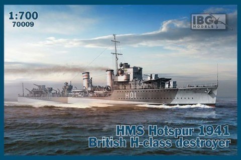 Model plastikowy statek HMS Hotspur 1941 British H-class destroyer Ibg