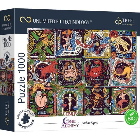 Puzzle 1000 elementów UFT Kosmos znaki zodiaku Trefl