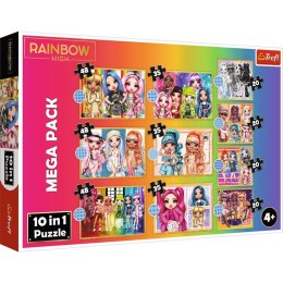 Puzzle 10in1 Kolekcja modnych laleczek Rainbow High Trefl