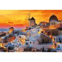 Puzzle 1500 elementów UFT Zachód słońca, Oia Santorini Trefl