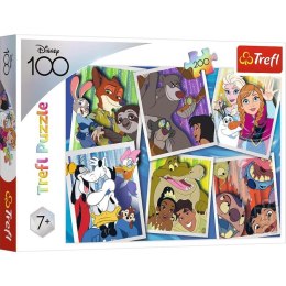 Puzzle 200 elementów Bohaterowie Disney Trefl