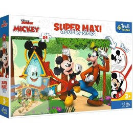 Puzzle 24 elementy SUPER MAXI Wesoły Domek i przyjaciele, Mickey Trefl