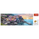 Puzzle 500 elementów Panorama Vernazza o zachodzie słońca, Włochy Trefl