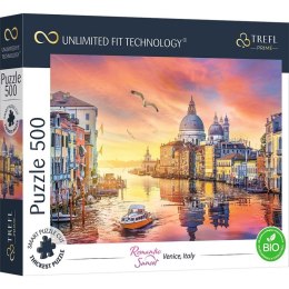 Puzzle 500 elementów UFT Romantczny zachód słońca Wenecja, Włochy Trefl