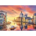 Puzzle 500 elementów UFT Romantczny zachód słońca Wenecja, Włochy Trefl