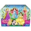 Puzzle 70 elementów glitter w kuferku Wesołe Księżniczki Disneya Trefl