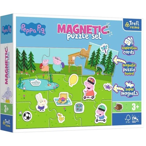 Puzzle magnetyczne Zabawy Peppy, Świnka Peppa Trefl