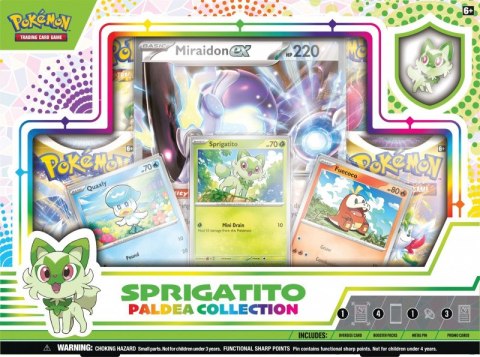 Karty Paldea Pin Box Sprigatito Pokemon TCG